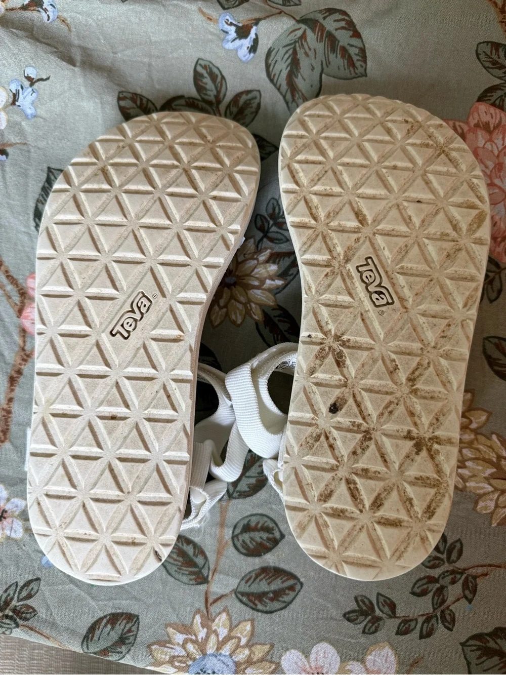 Teva Off-White Strappy Sport Sandals